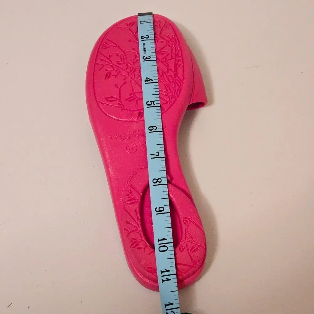 OKA-B Grace Pink Spa Style Ergonomic Slides Sandals Women's LL (11-12)